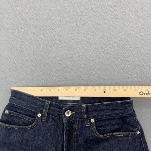 Pomandere Jeans Womens 27 Dark Wash Blue Mom High Rise Straight Leg Cotton Denim - Picture 9 of 15